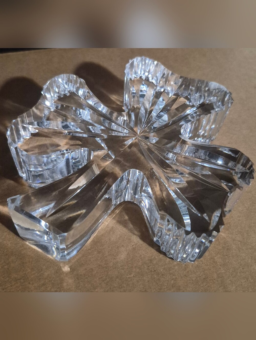 Waterford Shamrock Paper Weight- Home Art